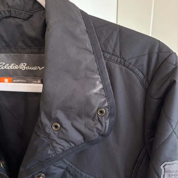 Eddie Bauer Black Quilted Jacket - Picture 6 of 7